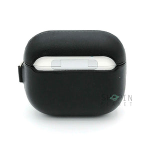 Airpods 3 Leather Case With Belt Clip - Black View 4 - OnlineExpo.pk