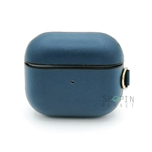 Airpods 3 Leather Case With Belt Clip - Dark Blue View 2 - OnlineExpo.pk