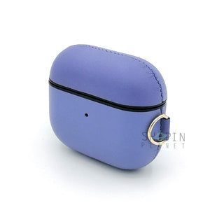 Airpods 3 Leather Case With Belt Clip - Purple View 3 - OnlineExpo.pk
