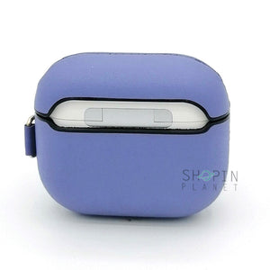 Airpods 3 Leather Case With Belt Clip - Purple View 4 - OnlineExpo.pk