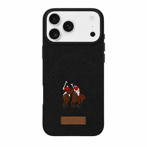 iPhone 17 / 18 Pro Max Santa Barbara Polo Racquet Club Yolanda Series MagSafe Case – Black Original Product Front View - OnlineExpo.pk