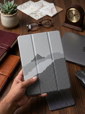 PITAKA printed Book cover for Apple iPad 10th Generation 10.9 inch 11th Generation 11 inch A16 Smart case with pen holder space View 3 - OnlineExpo.pk