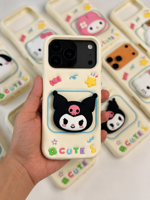 Cute 3D Kawaii Cartoon Silicone Case | 4 Adorable Designs View 6 - OnlineExpo.pk
