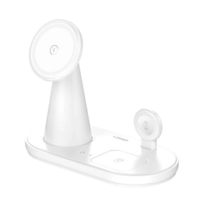 Ldnio WL01 5 In 1 Desktop Wireless Charging Station Original Product Front View - OnlineExpo.pk