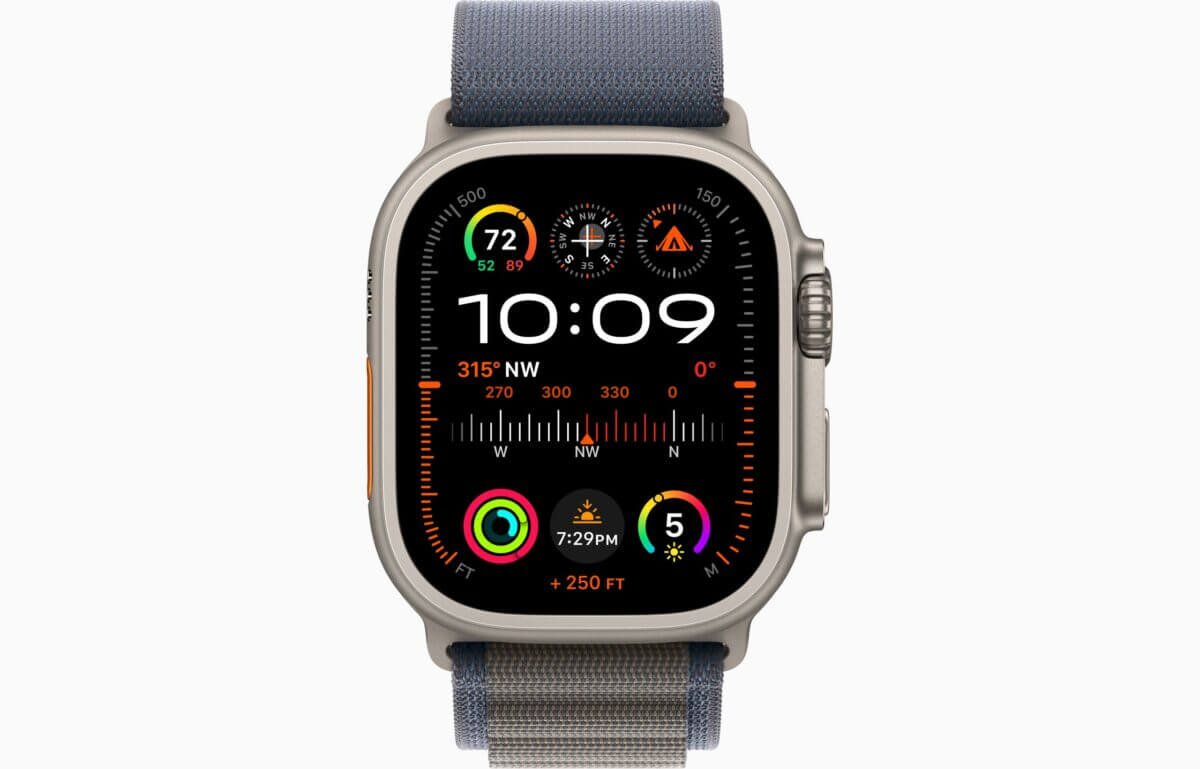 42mm-44mm-45mm-49mm Alpine Loop Smartwatch Strap For Apple Watch Ultra/Ultra 2- Blue View 2 - OnlineExpo.pk