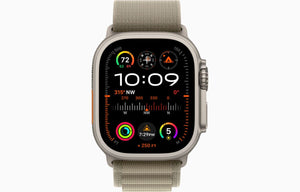 42mm-44mm-45mm-49mm Alpine Loop Smartwatch Strap For Apple Watch Ultra/Ultra 2- Olive View 2 - OnlineExpo.pk