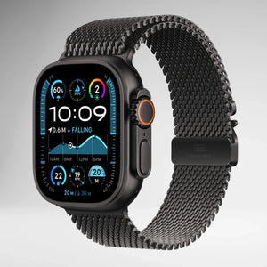 42/44/45/46/49MM Ultra/Ultra 2 Milanese Loop With Parachute-Style Buckle For iWatch View 8 - OnlineExpo.pk