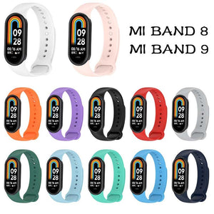 Silicone Replacement Wristband Strap for Mi band 8 Mi Band 9 Mi band 10 Original Product Front View - OnlineExpo.pk