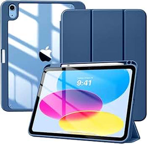 Evo Clear Folio Tablet Case for 7th 8th 9th Generation 10.2 inch Smart case with pen holder space View 5 - OnlineExpo.pk