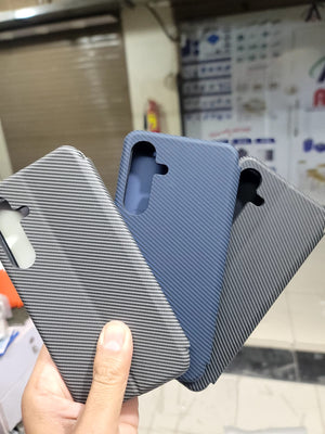 Fiber fusion book cover for Samsung S25 FE Flip Cover View 2 - OnlineExpo.pk