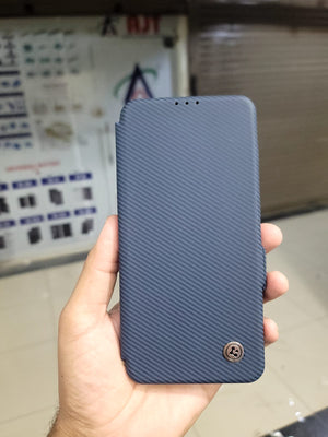 Fiber fusion book cover for Samsung S25 FE Flip Cover View 5 - OnlineExpo.pk