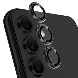 Camera Lens Protector for Samsung A15 Black Black Original Product Front View - OnlineExpo.pk
