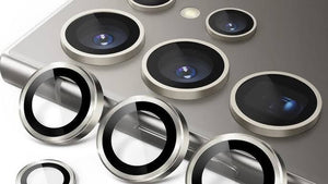 Camera Lens protector Samsung Galaxy S24 Ultra 3D Back Camera Protector Grey Titanium View 2 - OnlineExpo.pk