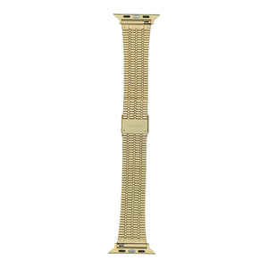 42mm/44mm/45mm/49mm/22mm Luxury Style Stainless Steel Chain Straps For Smart Watch - Golden View 2 - OnlineExpo.pk