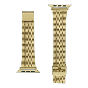 42mm/44mm/45mm/49mm/22mm Luxury Style Stainless Steel Chain Straps For Smart Watch - Golden View 4 - OnlineExpo.pk
