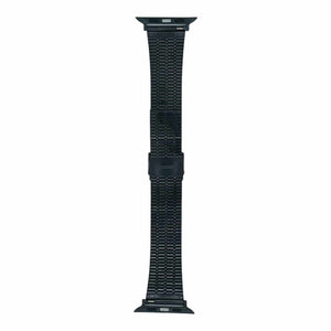 42mm/44mm/45mm/49mm/22mm Luxury Style Stainless Steel Chain Straps For Smart Watch - Black View 2 - OnlineExpo.pk