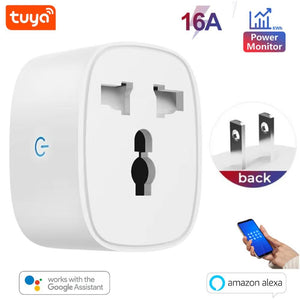 Tuya WiFi Smart Plug 16A with Power Monitoring View 2 - OnlineExpo.pk