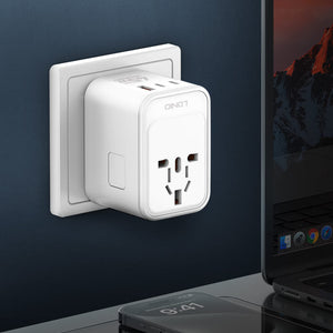 LDNIO Z8 3USB Ports 45W GaN Travel Adapter View 6 - OnlineExpo.pk