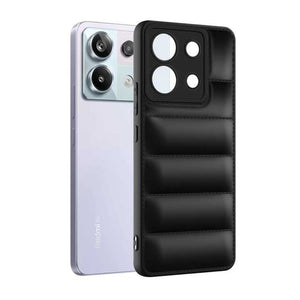 Down Jacket 3D Puffer Case Cover For Redmi Note 13 Pro Back cover Original Product Front View - OnlineExpo.pk