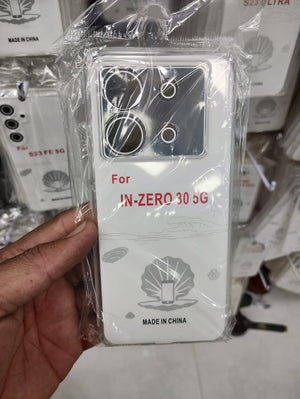 Soft Jelly Transparent Cover - Redmi 13C / Note 13 Pro / Zero 30 / Hot 40 / Realme C67 / Samsung S24 Ultra - Camera Protection Dust Proof View 7 - OnlineExpo.pk