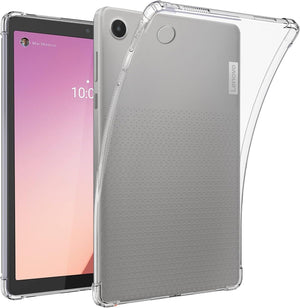 Shockproof Case Transparent cover for Lenovo M8 Anti-Drop Anti-Shock Clear Tpu Jelly Case Original Product Front View - OnlineExpo.pk