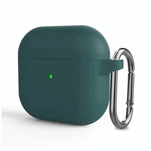 Soft Silicone Cover for Airpods 4th Generation With Hanging Ring Original Product Front View - OnlineExpo.pk