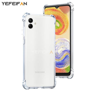 Bumper Back cover Samsung A04 Transparent with Camera protection soft jelly material View 2 - OnlineExpo.pk