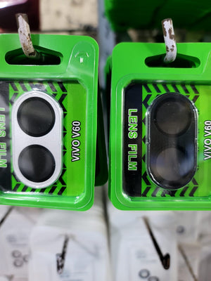 Camera Lens Protector for Vivo V60 Back Camera Protector Black Silver Original Product Front View - OnlineExpo.pk