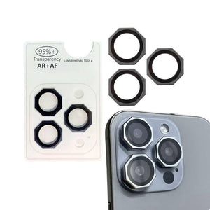 Octagon Camera Lens Protector for All Model 11 to 17 Pro Max H Tempered Glass Camera Cover with Metal Ring View 5