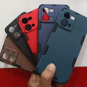 Stylish Armor Case for F21 Pro 4G Back Cover Original Product Front View - OnlineExpo.pk