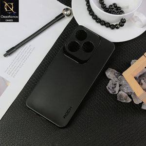 Rock back cover Tecno Spark 10c case rock slim soft silicone matte phone cover_ black View 2 - OnlineExpo.pk