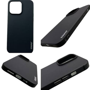 Black Eouro Slim Soft Silicone Back Cover for iPhone 11 Pro/Max 12 12Pro/Max 13 Pro/Max 14 14Pro/Max 15 15Plus 15Pro/Max 16
