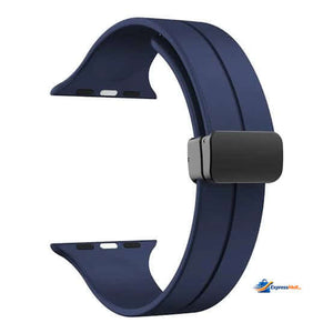 Apple Watch Magnetic D-Buckle Silicone Sport Band – 42mm/44mm/45mm/49mm (Series 1–11, SE & Ultra) View 13 - OnlineExpo.pk