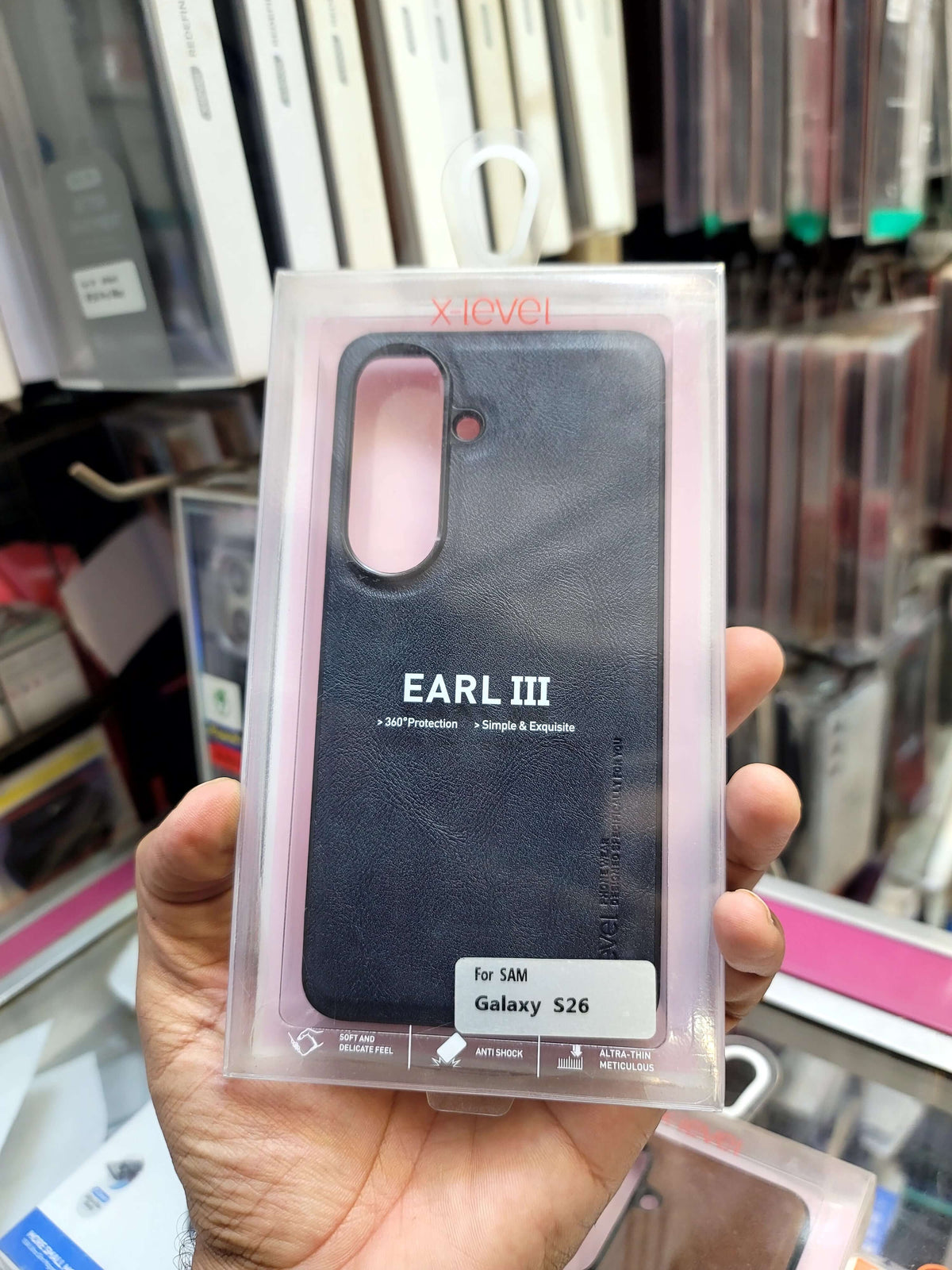 X-Level Earl III Leather Back Cover for Samsung Galaxy S26 Plus – 360° Protection View 2 - OnlineExpo.pk