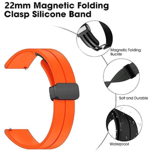 22mm Magnetic D-Buckle Silicone Watch Strap – Sveston / Zero / Haylou Solar / Samsung / Amazfit & More View 12