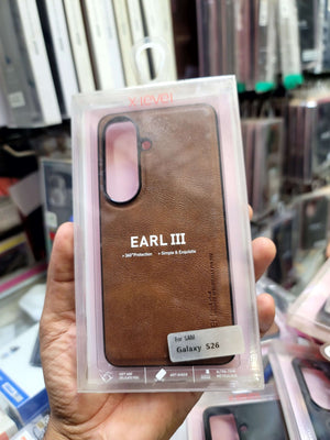 X-Level Earl III Leather Back Cover for Samsung Galaxy S26 Plus – 360° Protection View 3 - OnlineExpo.pk