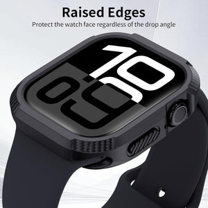 Rugged Armor Soft Cover Case Compatible with Apple Watch Series 10 46mm Apple Watch Series 11 46mm, Full Protection Military Grade, Soft Flexible View 5 - OnlineExpo.pk
