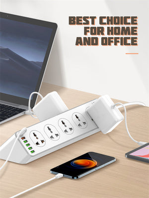LDNIO SC10610 10-Outlet Power Strip View 3 - OnlineExpo.pk