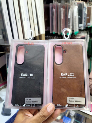 X-Level Earl III Leather Back Cover for Samsung Galaxy S26 Plus – 360° Protection Original Product Front View - OnlineExpo.pk