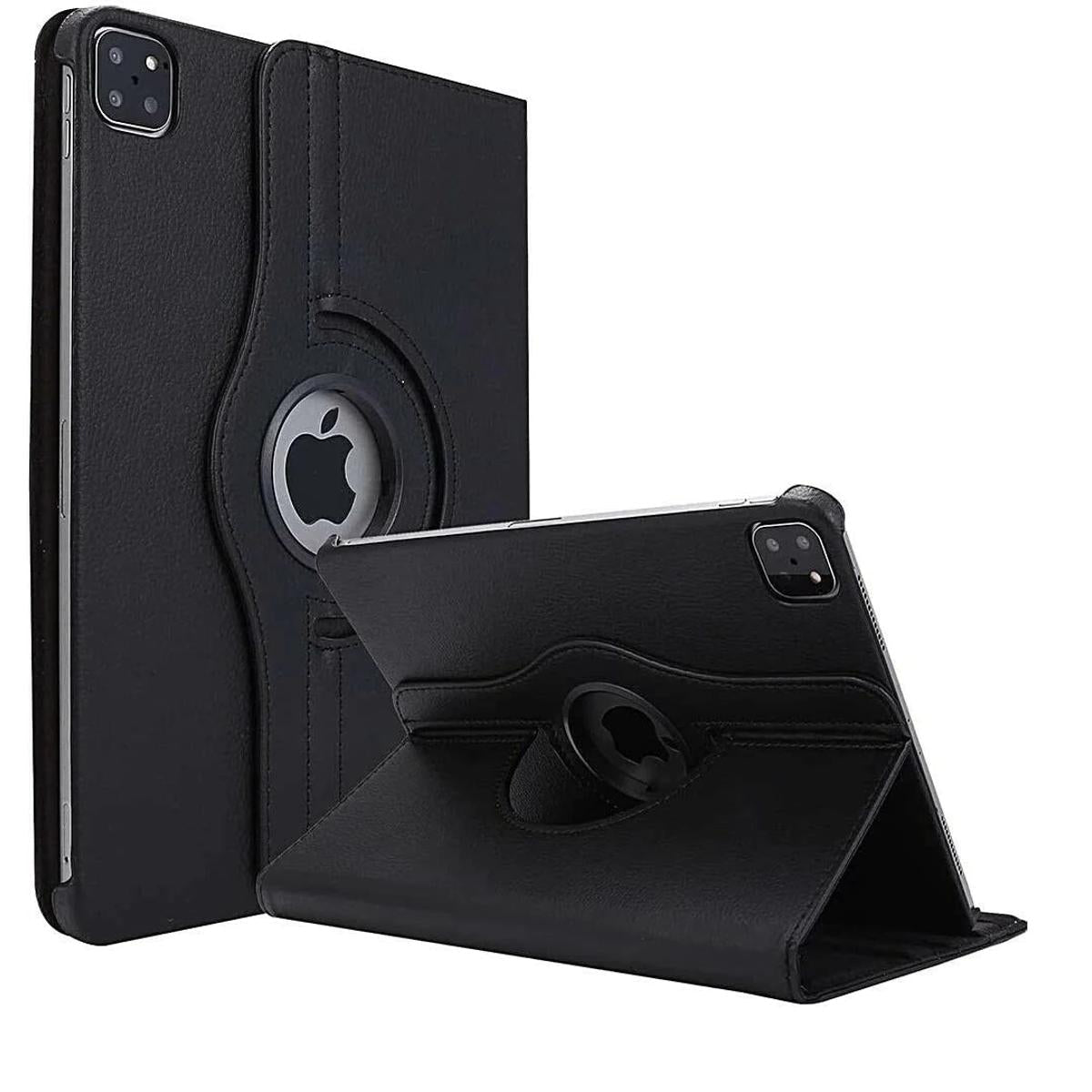 Apple iPad Pro 11-inch (2020/2021/2022) 360 Degree Rotating Leather Cover - Black Original Product Front View - OnlineExpo.pk