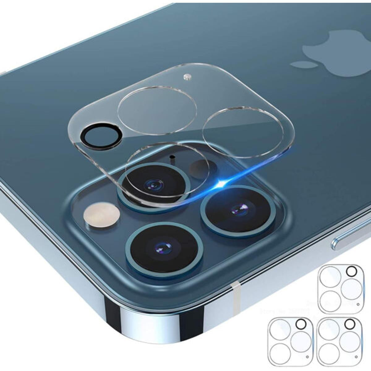 iPhone 16 Pro Max Camera Screen Protector 9H 3D Tempered Glass Protector Full Cover Case - Clear Original Product Front View