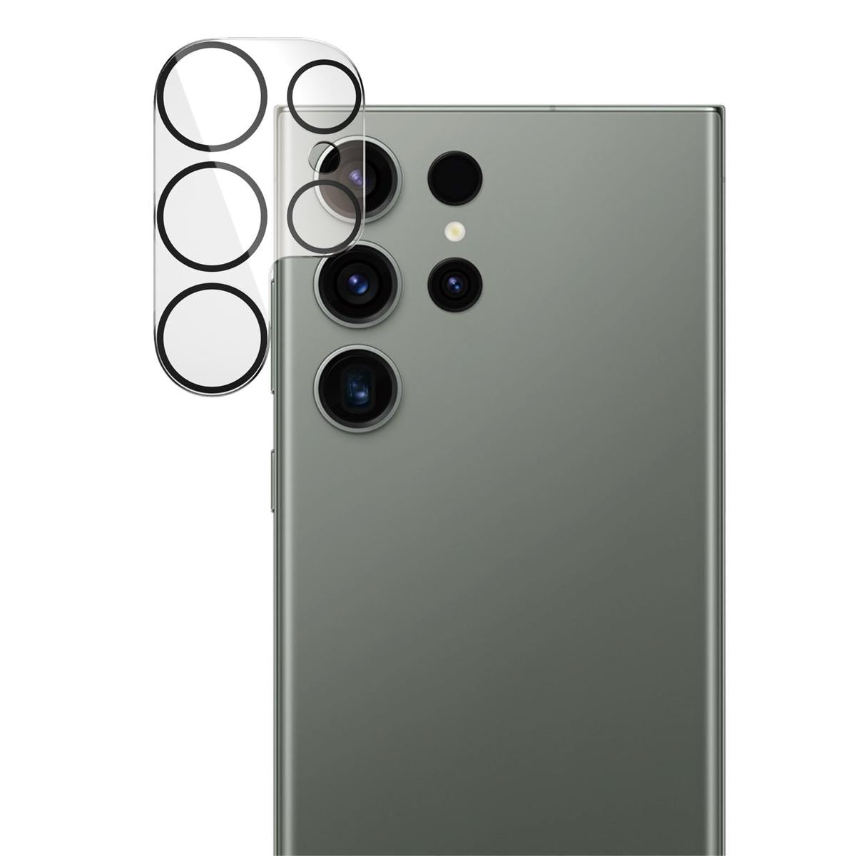 9H Camera Protector for Samsung S24 Ultra Transparent Original Product Front View - OnlineExpo.pk