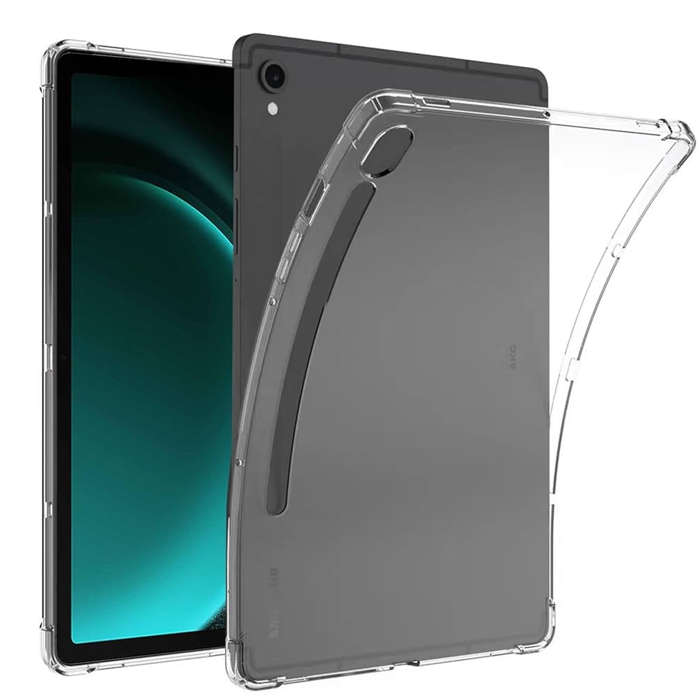 Shockproof Cover for Samsung Tab S9 X710 Clear Case bumper clear cover Original Product Front View - OnlineExpo.pk