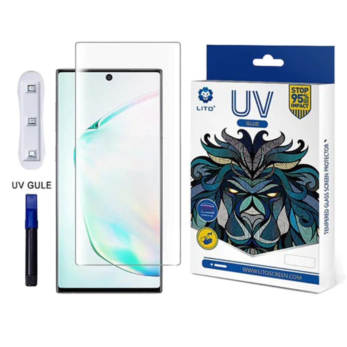 UV Lito full glue glass Tempered 3D Screen Protector for Huawei P60 Pro View 3 - OnlineExpo.pk