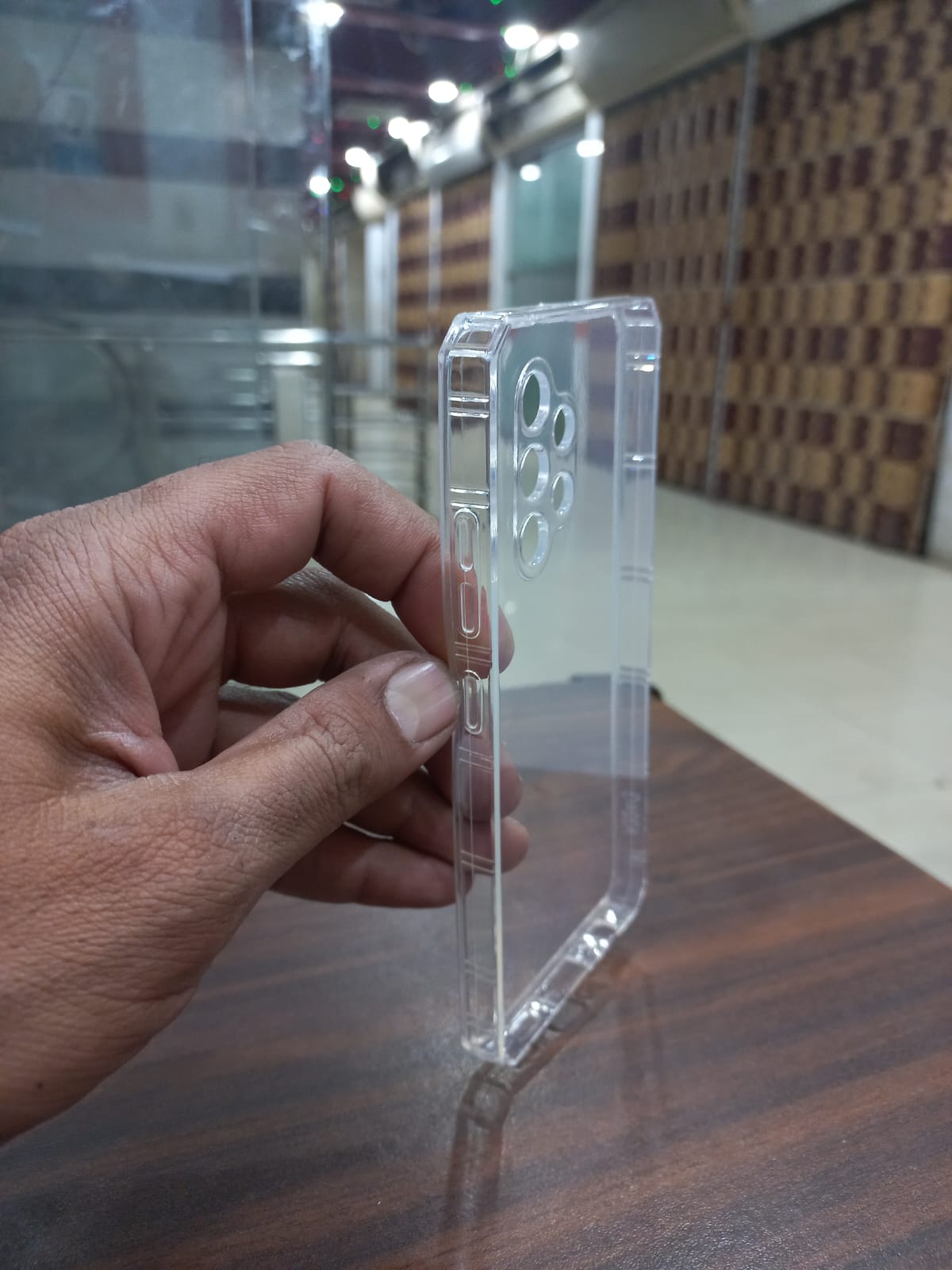Back cover Samsung galaxy A32 Transparent with Camera protection soft jelly material View 2 - OnlineExpo.pk