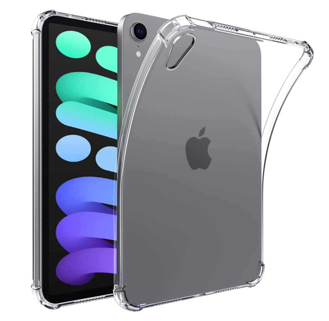 iPad | Samsung Tab | Mi Pad Antishock Transparent Jelly Cover Anti shock Case Clear Original Product Front View
