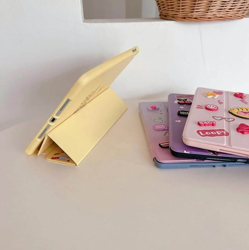 iPad Pro 10.5 3D Cartoon PU Leather Case Pen Holder