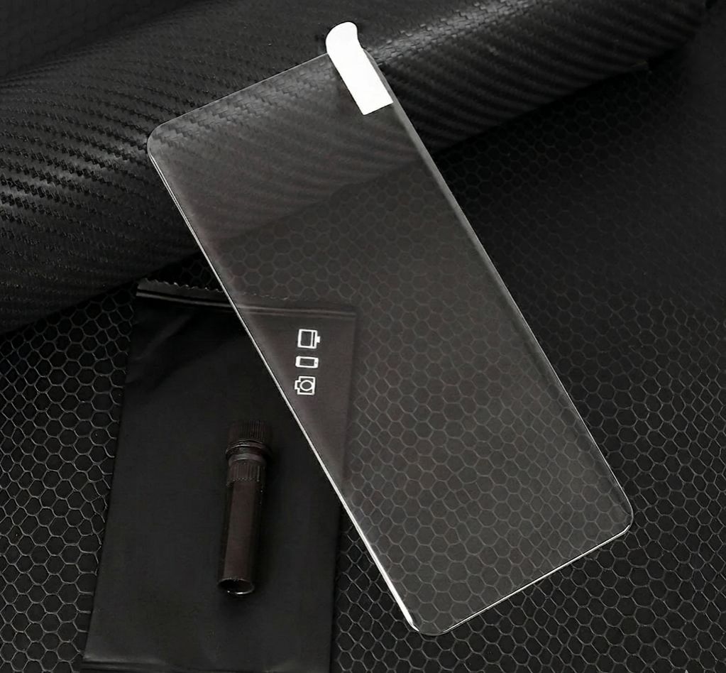 Uv Screen Protector for infinix note Edge Tempered Glass with Glue, UV Curve Glass (Only protector and Glue (no light and