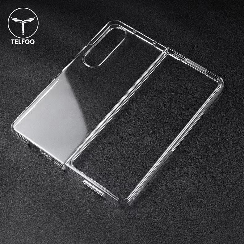 Hard Transparent Back Cover for Z Fold 4 Case Crystal Clear With with camera protection Original Product Front View