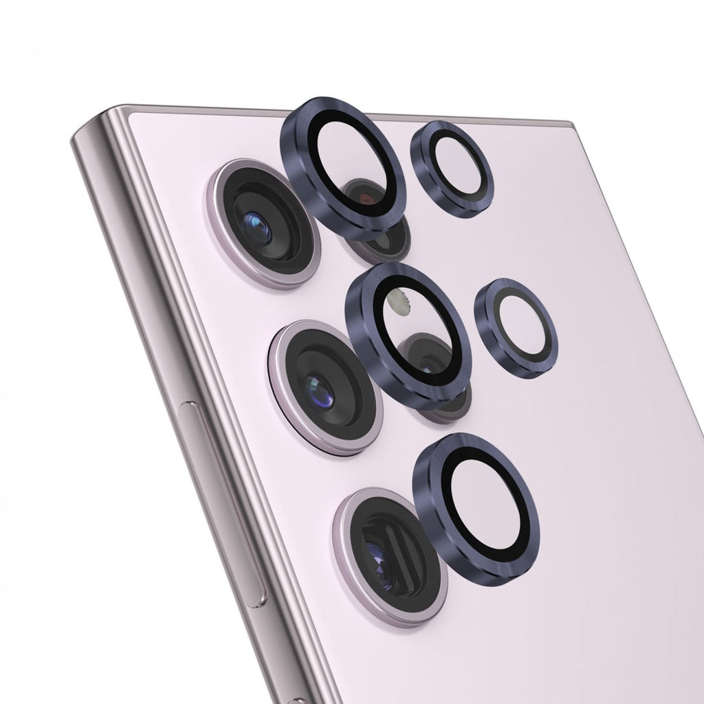 Coblue Titanium Violet Lens Protector for Samsung Galaxy S24 Ultra 3D Back Camera Lens Protector Original Product Front View